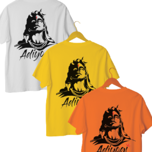 3 Set of Adiyogi Printed T-Shirts
